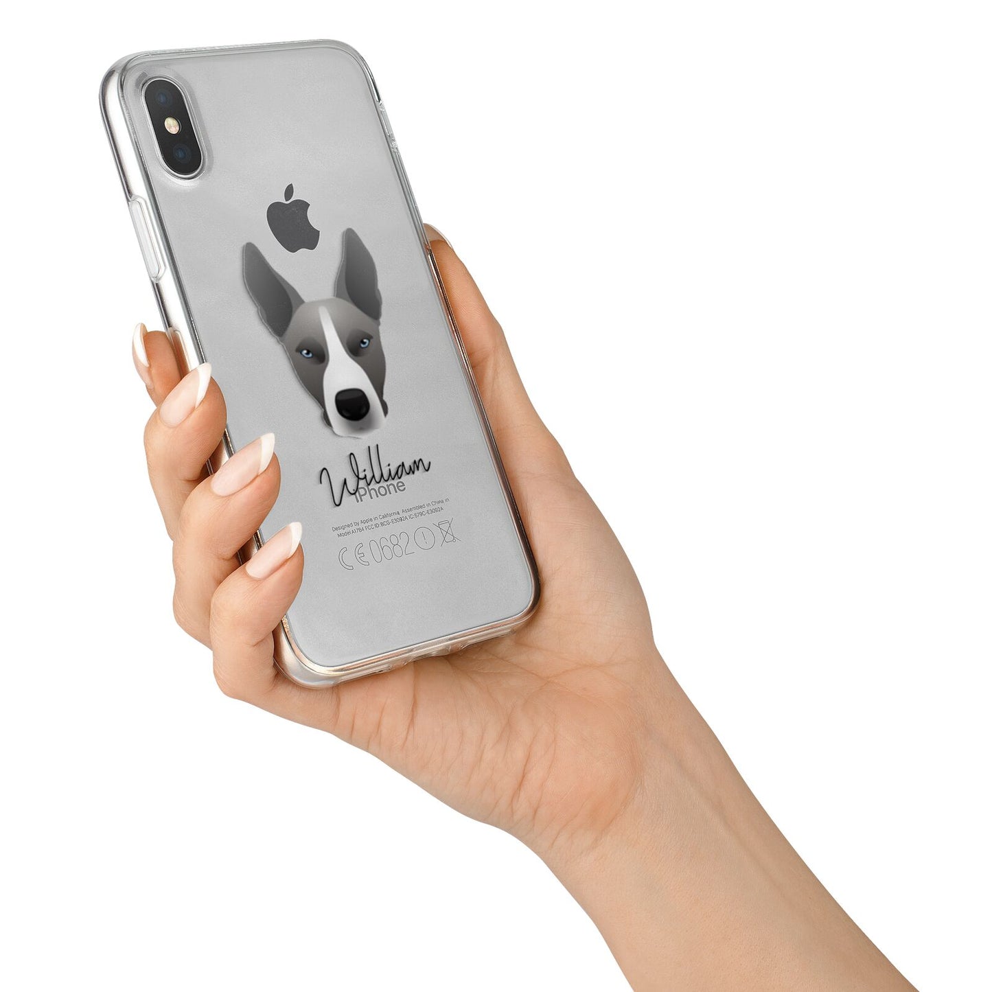 Pitsky Personalised iPhone X Bumper Case on Silver iPhone Alternative Image 2