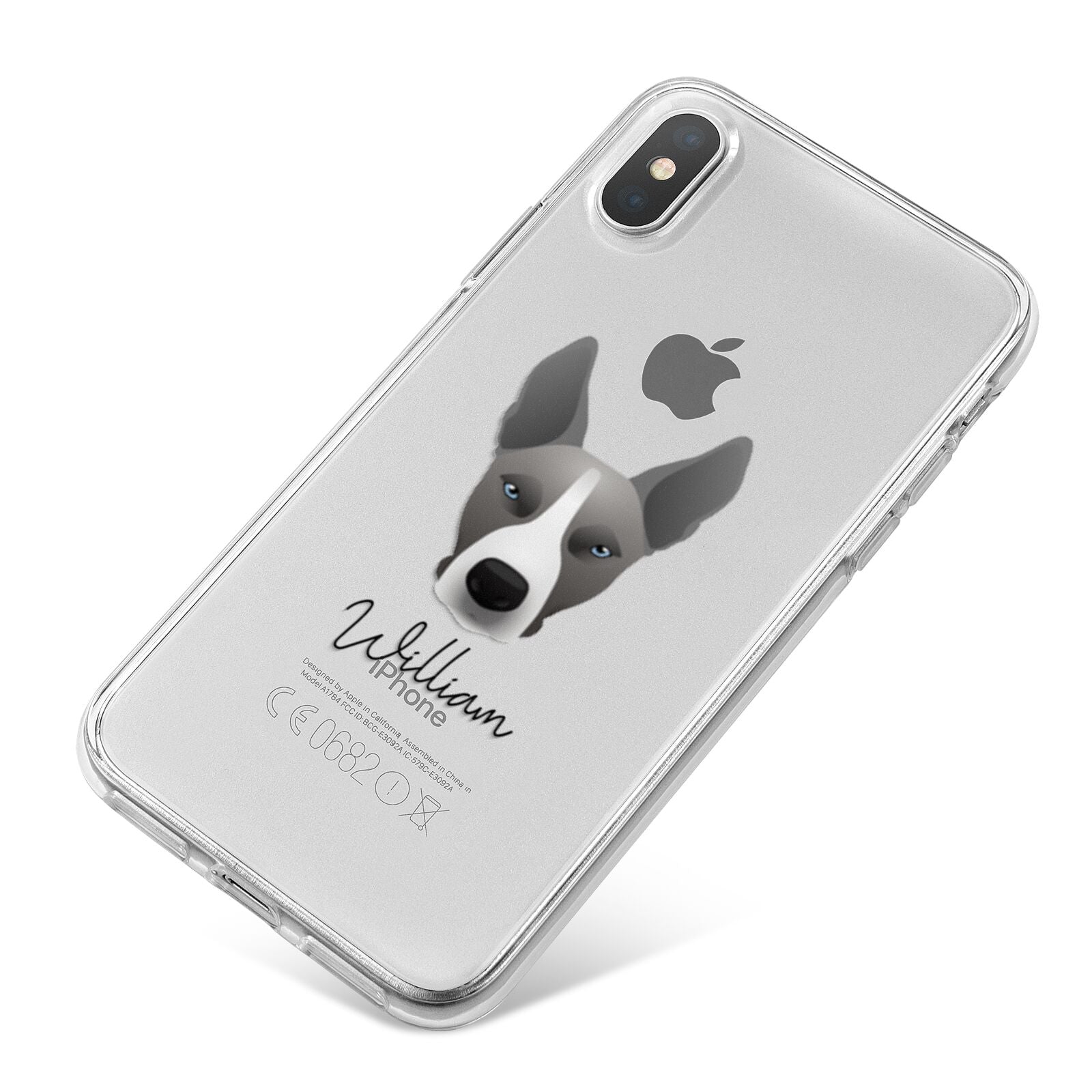 Pitsky Personalised iPhone X Bumper Case on Silver iPhone