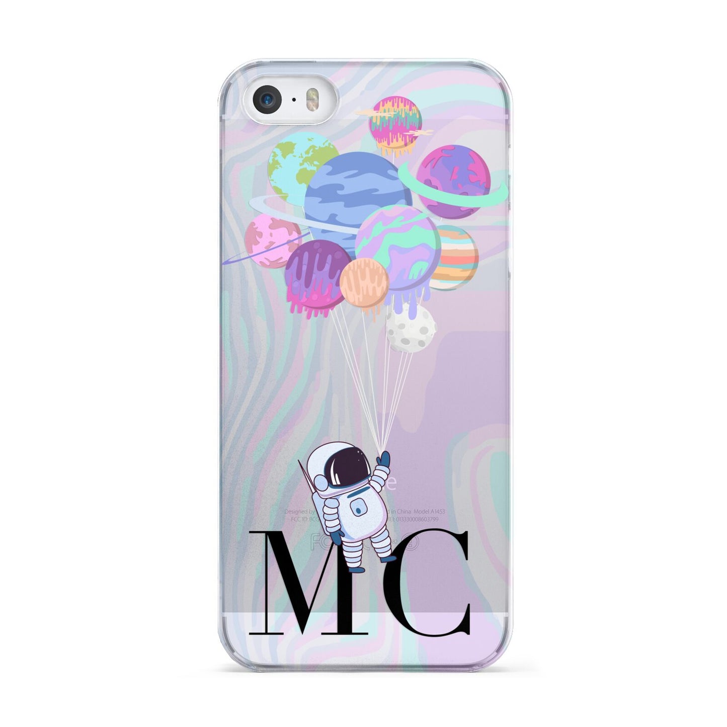 Planet Balloons with Initials Apple iPhone 5 Case