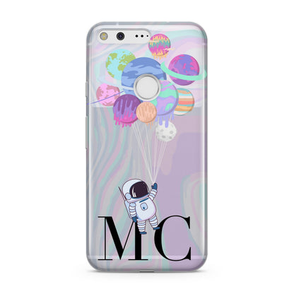 Planet Balloons with Initials Google Pixel Case