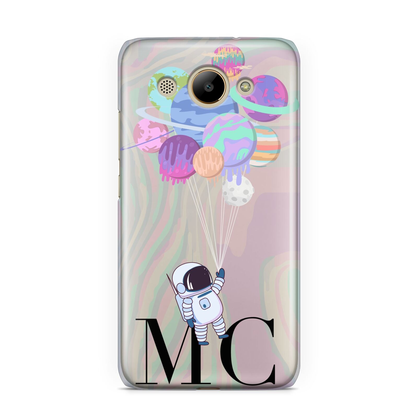 Planet Balloons with Initials Huawei Y3 2017