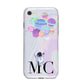Planet Balloons with Initials iPhone 8 Bumper Case on Silver iPhone