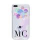 Planet Balloons with Initials iPhone 8 Plus Bumper Case on Silver iPhone