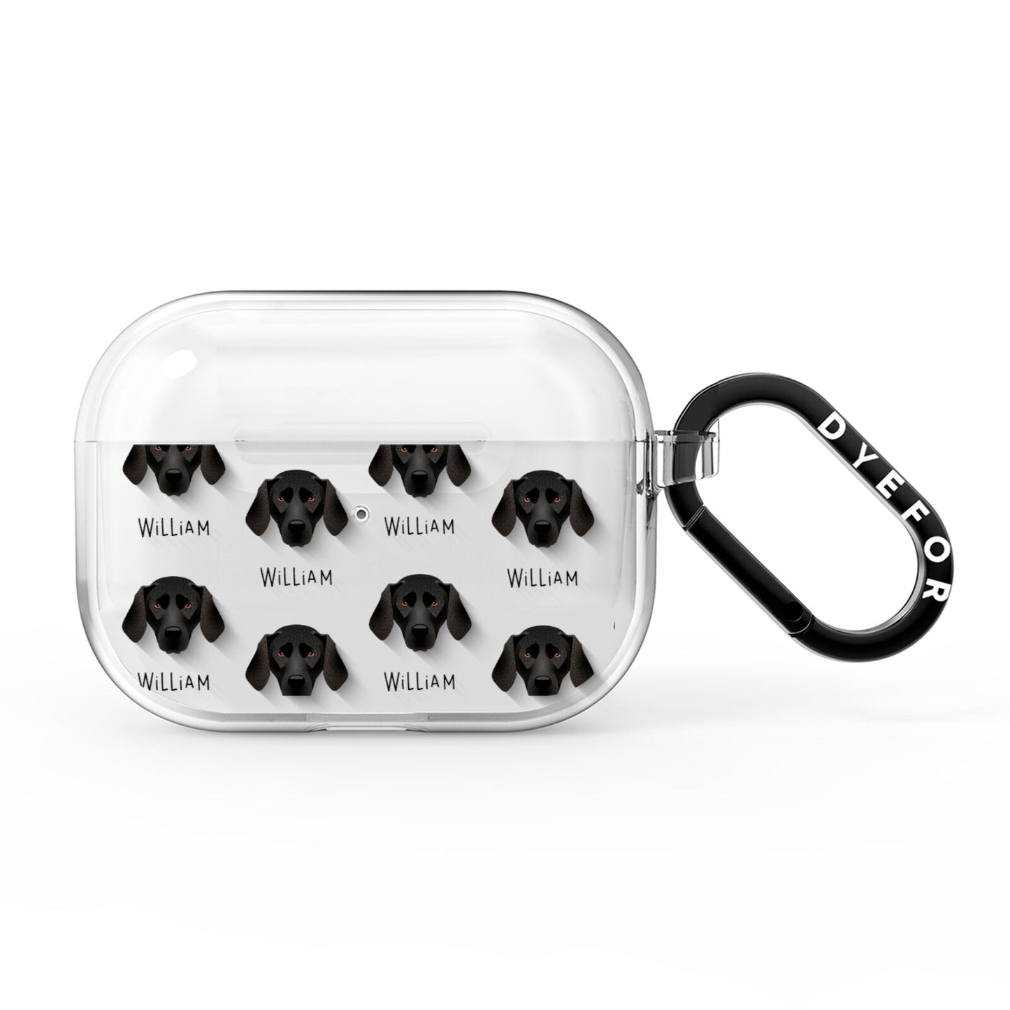 Plott Hound Icon with Name AirPods Pro Clear Case