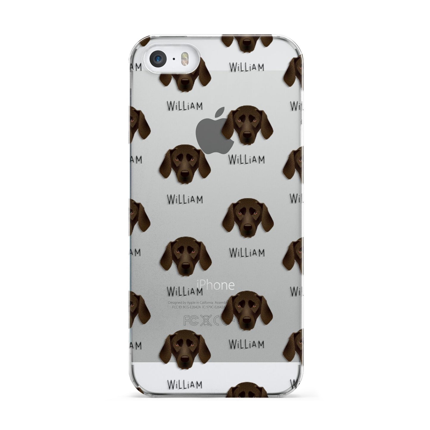 Plott Hound Icon with Name Apple iPhone 5 Case