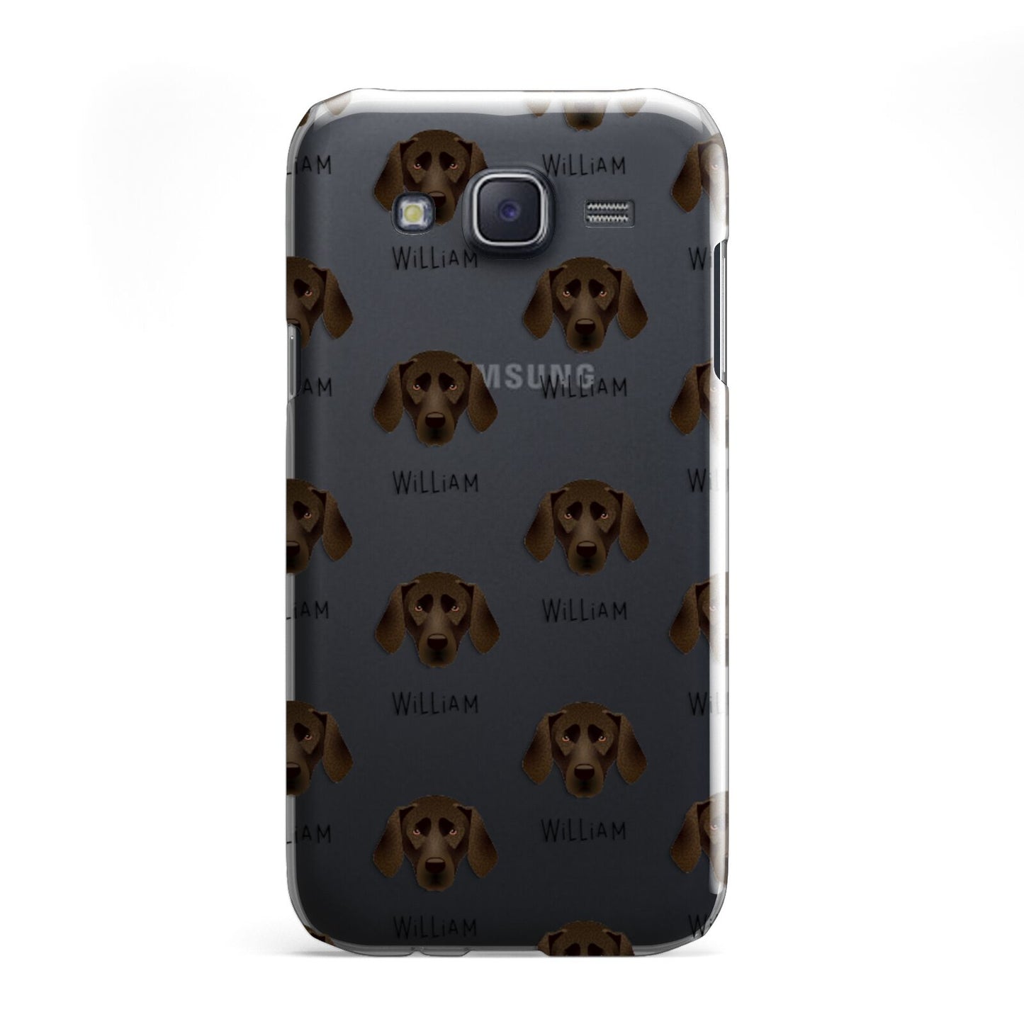 Plott Hound Icon with Name Samsung Galaxy J5 Case