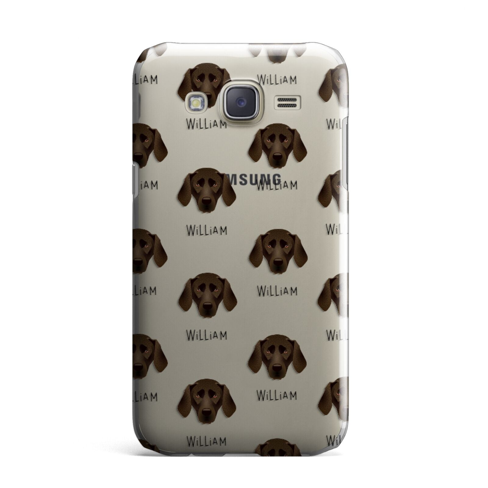 Plott Hound Icon with Name Samsung Galaxy J7 Case