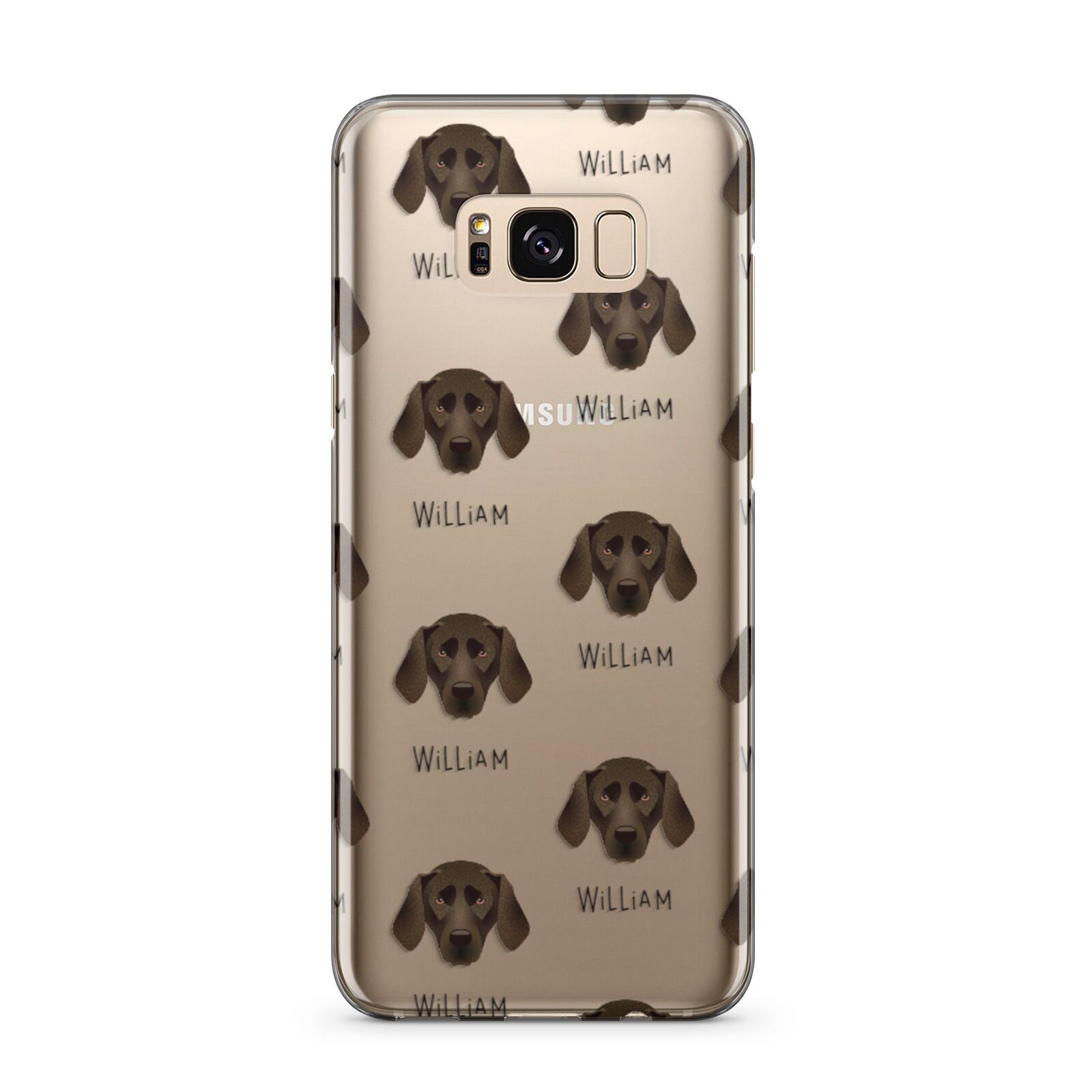 Plott Hound Icon with Name Samsung Galaxy S8 Plus Case