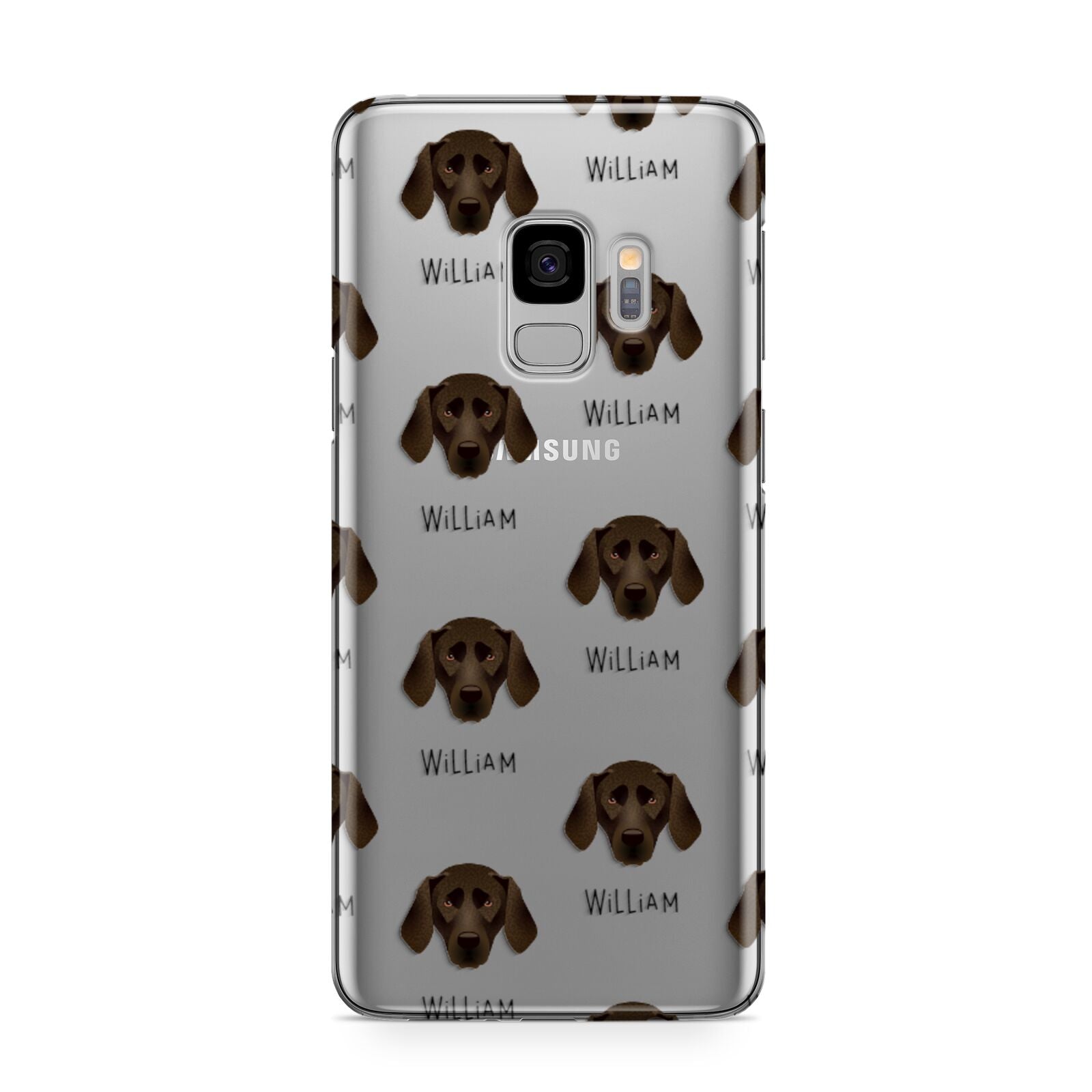 Plott Hound Icon with Name Samsung Galaxy S9 Case