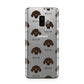 Plott Hound Icon with Name Samsung Galaxy S9 Plus Case on Silver phone