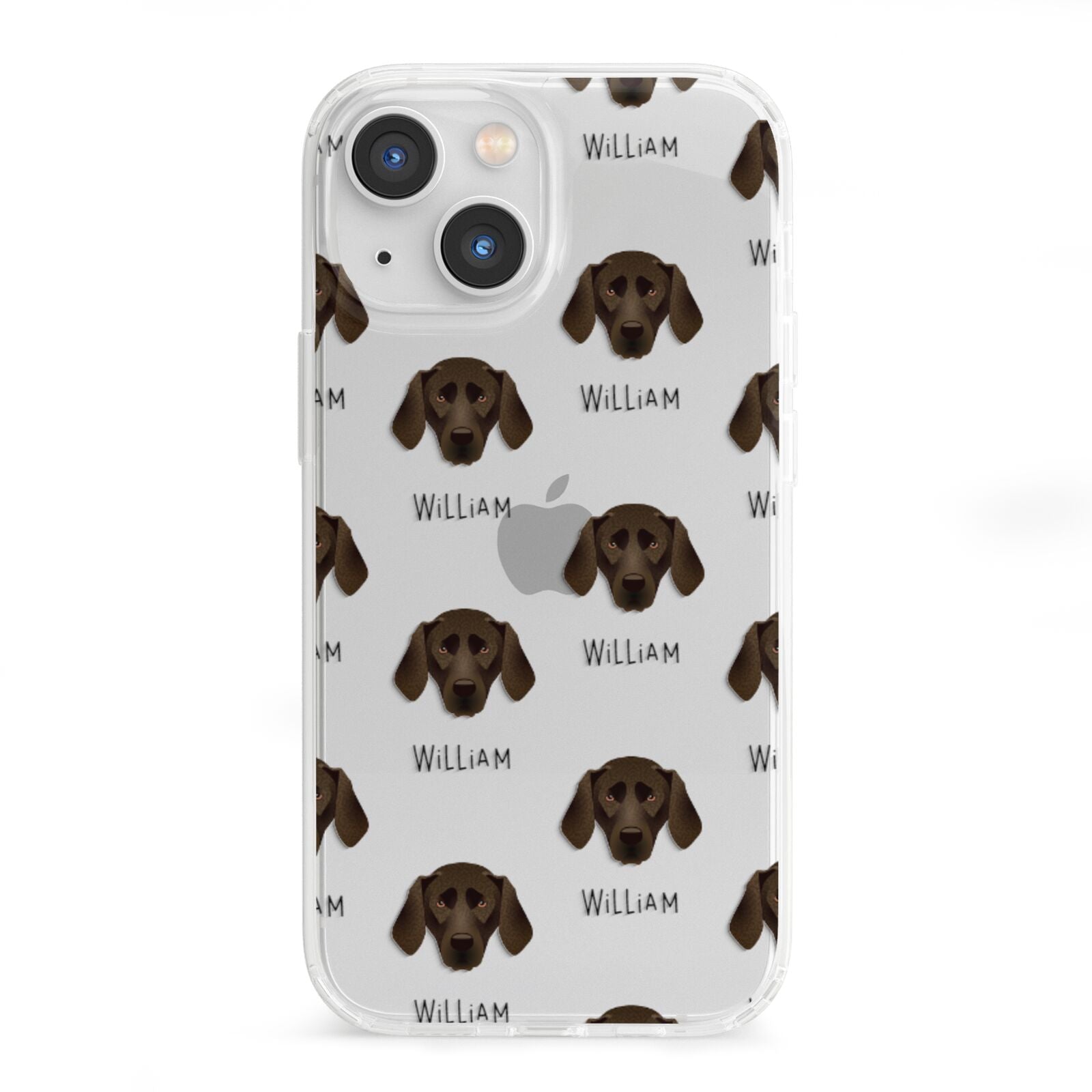 Plott Hound Icon with Name iPhone 13 Mini Clear Bumper Case