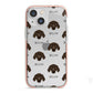 Plott Hound Icon with Name iPhone 13 Mini TPU Impact Case with Pink Edges