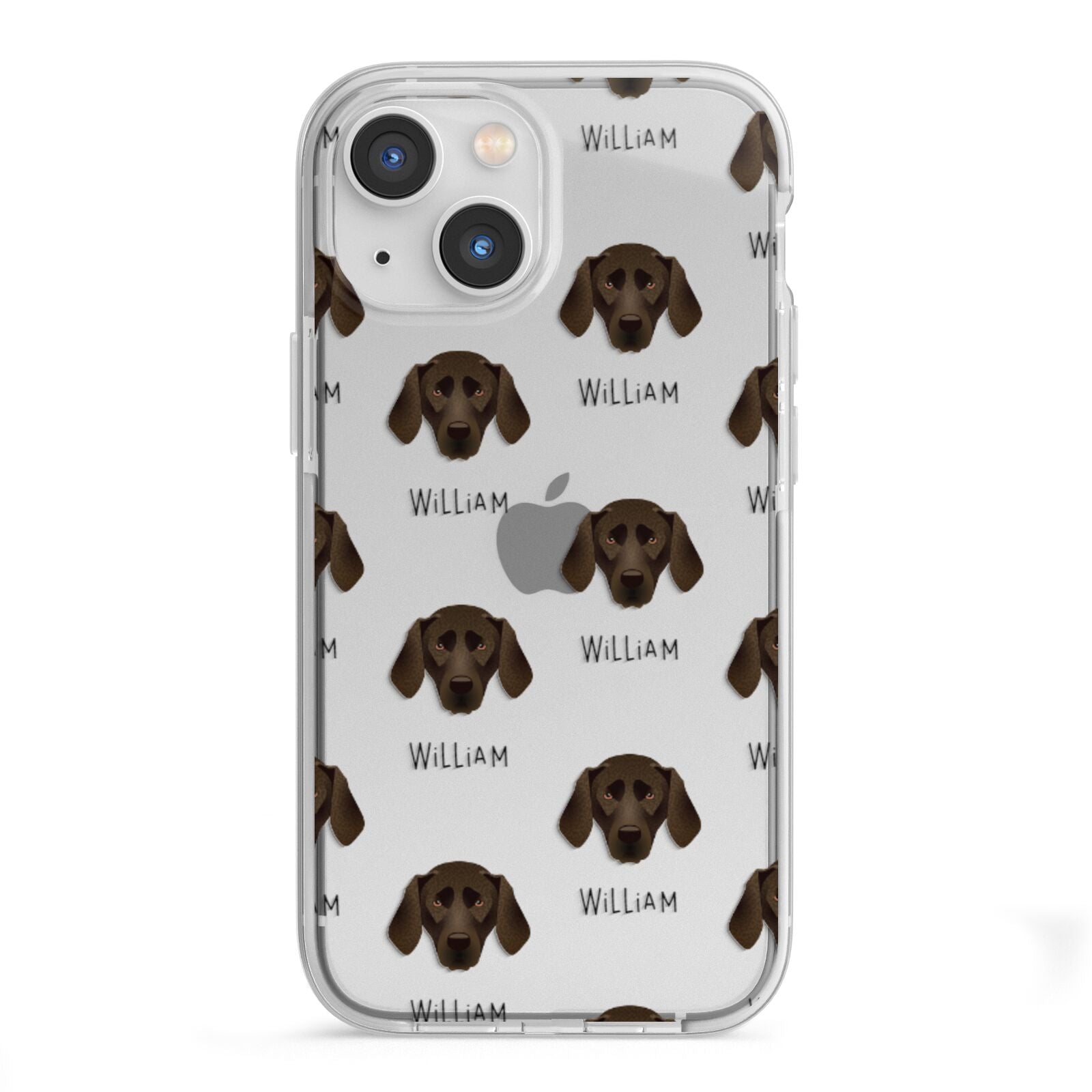 Plott Hound Icon with Name iPhone 13 Mini TPU Impact Case with White Edges