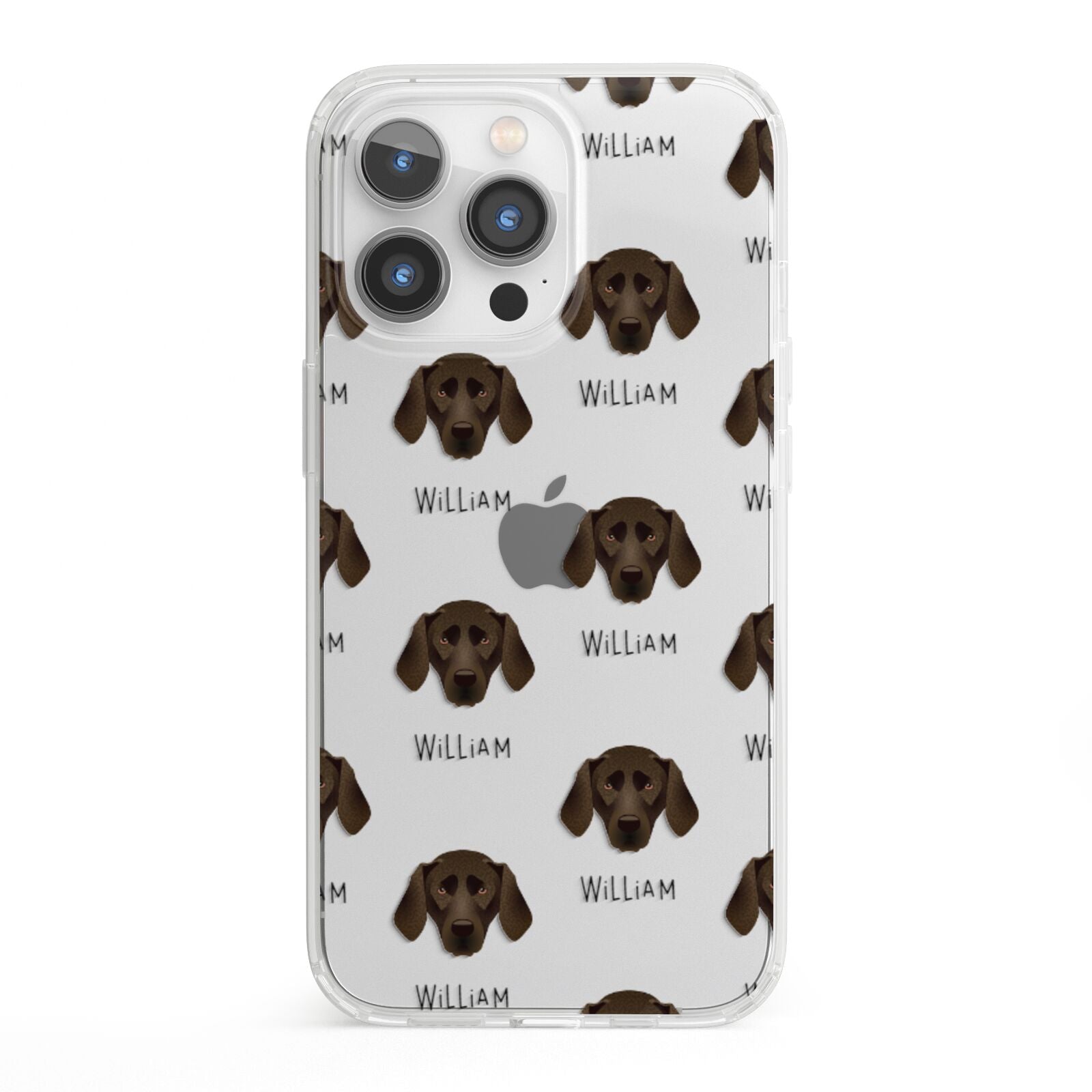 Plott Hound Icon with Name iPhone 13 Pro Clear Bumper Case