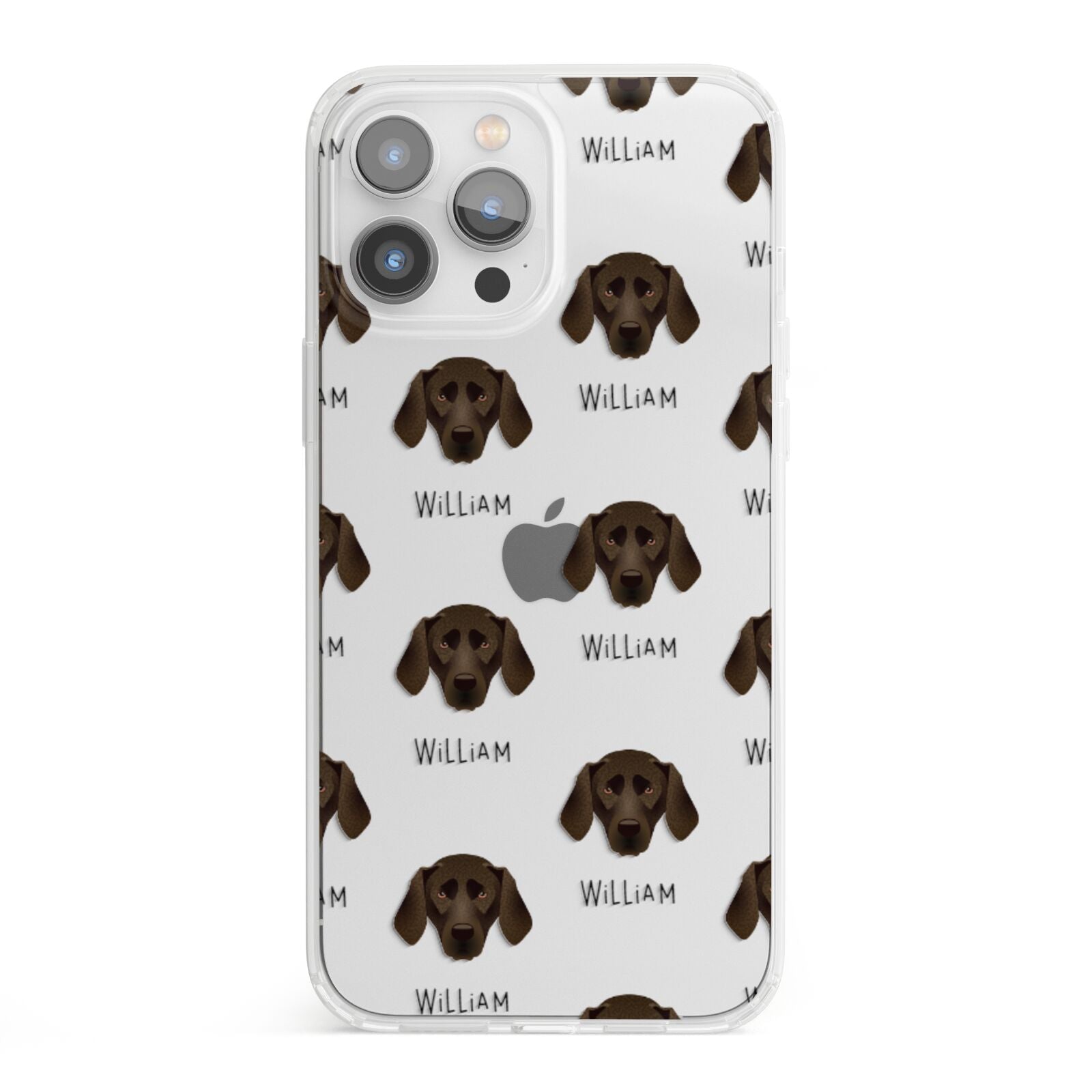 Plott Hound Icon with Name iPhone 13 Pro Max Clear Bumper Case