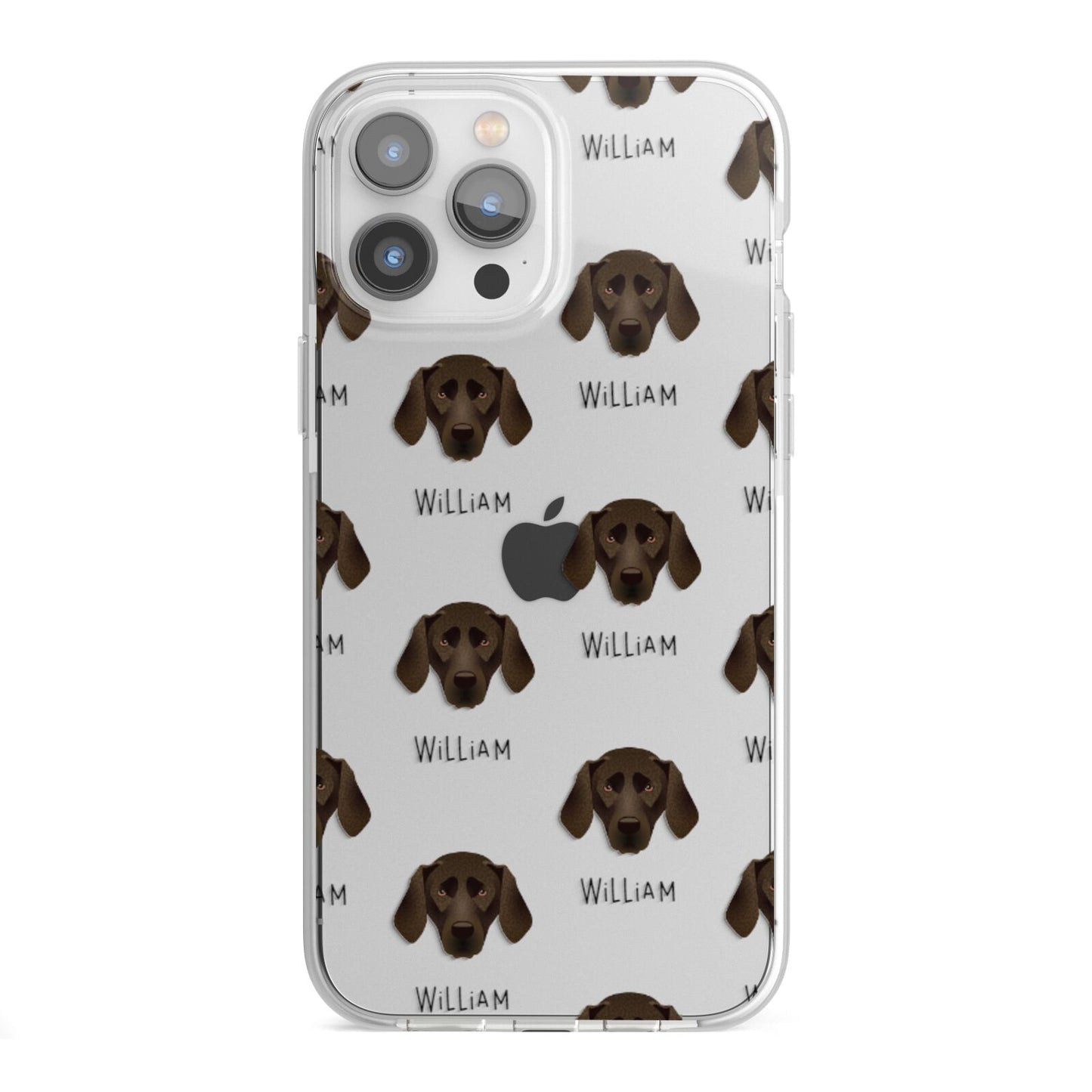 Plott Hound Icon with Name iPhone 13 Pro Max TPU Impact Case with White Edges