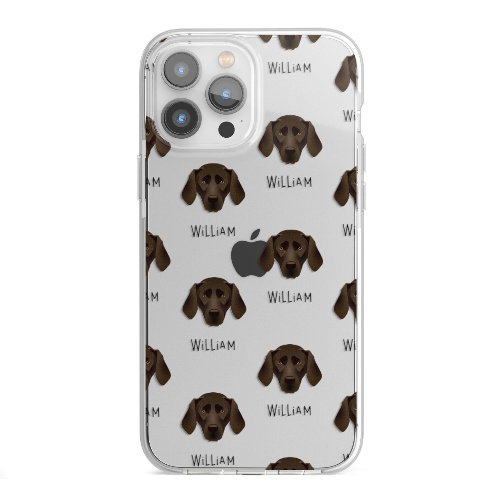 Plott Hound Icon with Name iPhone 13 Pro Max TPU Impact Case with White Edges