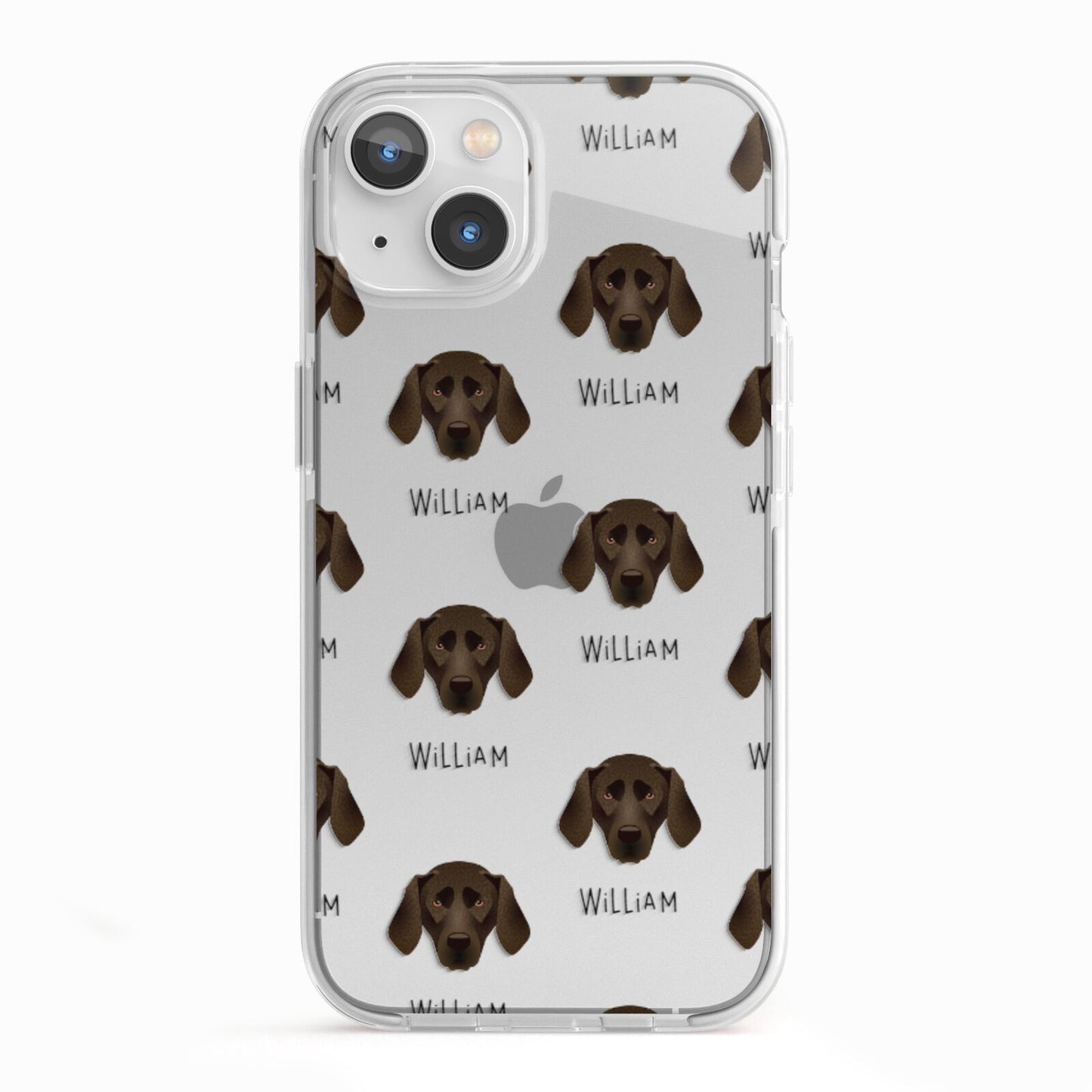Plott Hound Icon with Name iPhone 13 TPU Impact Case with White Edges