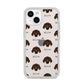 Plott Hound Icon with Name iPhone 14 Clear Tough Case Starlight