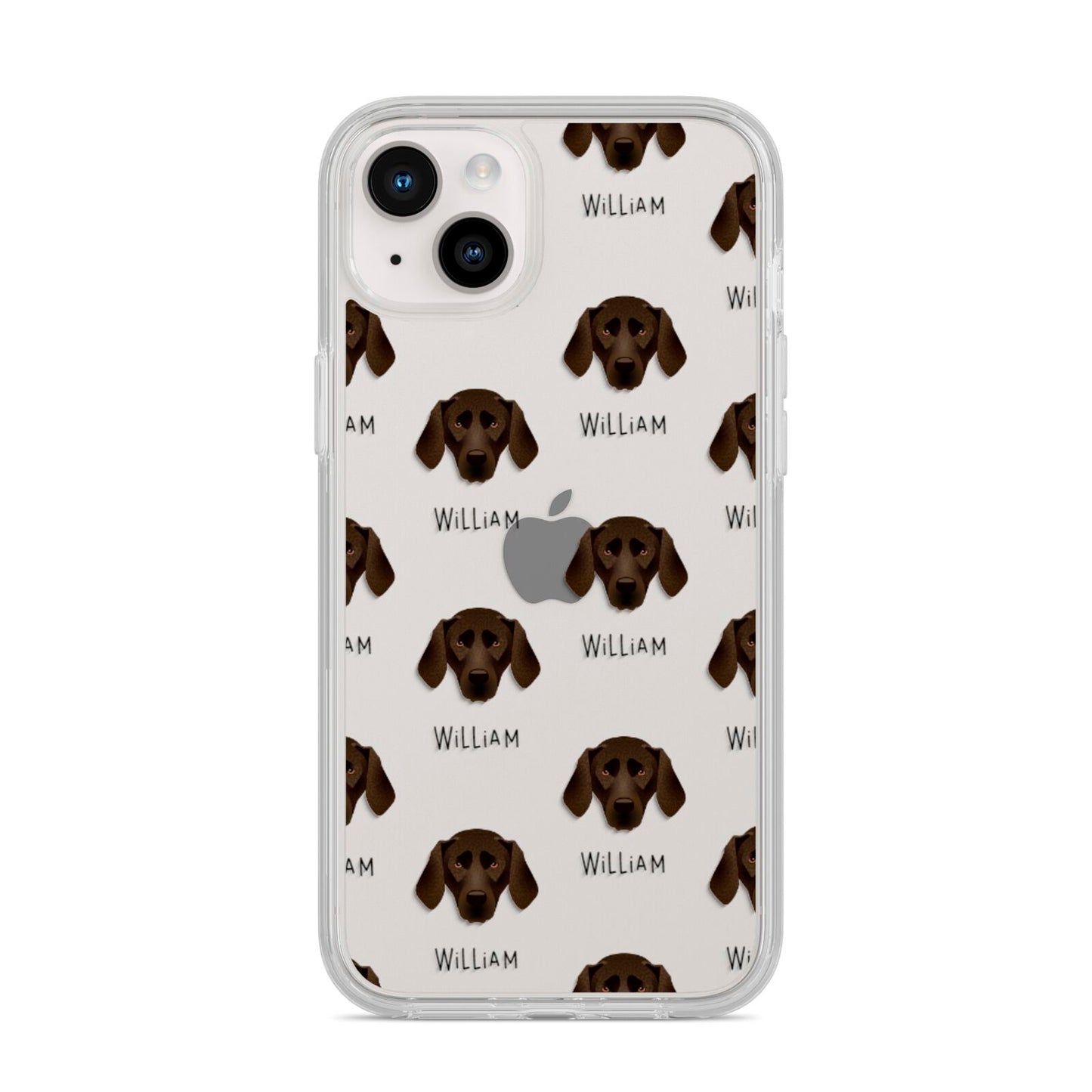 Plott Hound Icon with Name iPhone 14 Plus Clear Tough Case Starlight