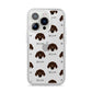 Plott Hound Icon with Name iPhone 14 Pro Clear Tough Case Silver