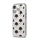 Plott Hound Icon with Name iPhone 14 Pro Glitter Tough Case Silver Angled Image