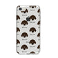 Plott Hound Icon with Name iPhone 8 Bumper Case on Silver iPhone