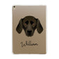 Plott Hound Personalised Apple iPad Gold Case