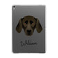 Plott Hound Personalised Apple iPad Grey Case