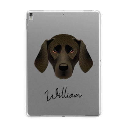 Plott Hound Personalised Apple iPad Silver Case