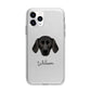Plott Hound Personalised Apple iPhone 11 Pro Max in Silver with Bumper Case