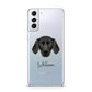 Plott Hound Personalised Samsung S21 Plus Phone Case