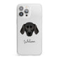 Plott Hound Personalised iPhone 13 Pro Max Clear Bumper Case