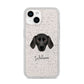 Plott Hound Personalised iPhone 14 Glitter Tough Case Starlight