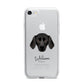 Plott Hound Personalised iPhone 7 Bumper Case on Silver iPhone