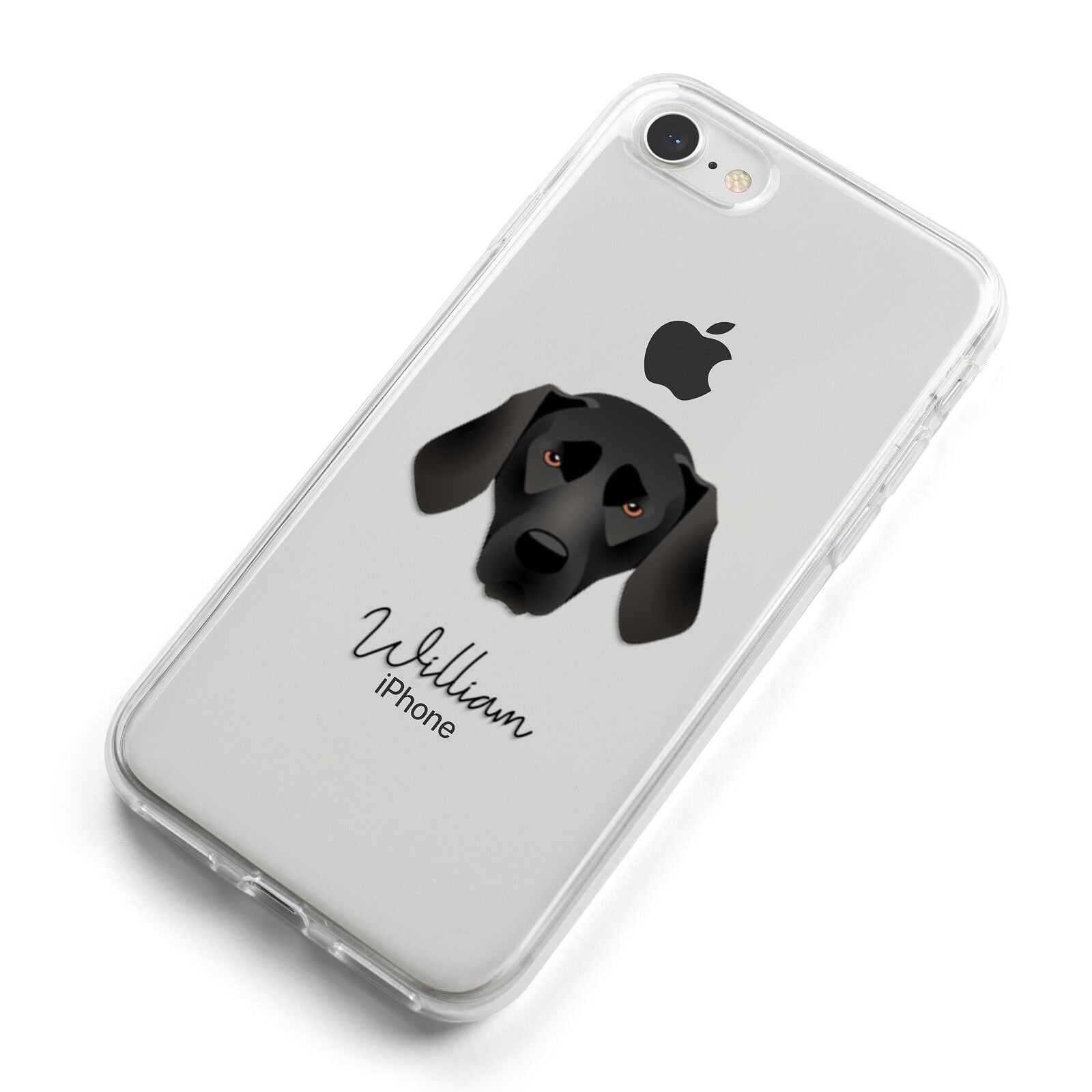 Plott Hound Personalised iPhone 8 Bumper Case on Silver iPhone Alternative Image