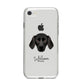Plott Hound Personalised iPhone 8 Bumper Case on Silver iPhone