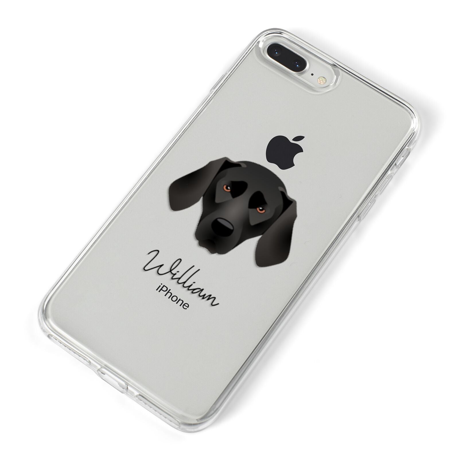 Plott Hound Personalised iPhone 8 Plus Bumper Case on Silver iPhone Alternative Image