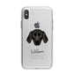 Plott Hound Personalised iPhone X Bumper Case on Silver iPhone Alternative Image 1