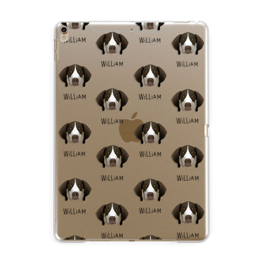 Pointer Icon with Name Apple iPad Gold Case