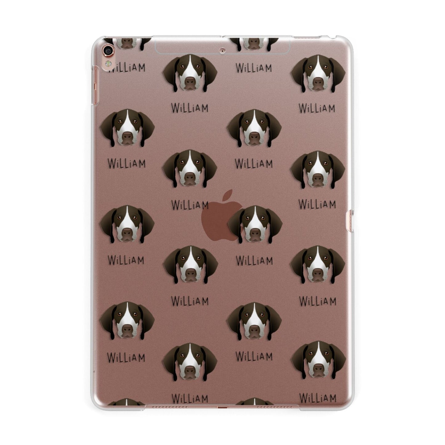 Pointer Icon with Name Apple iPad Rose Gold Case