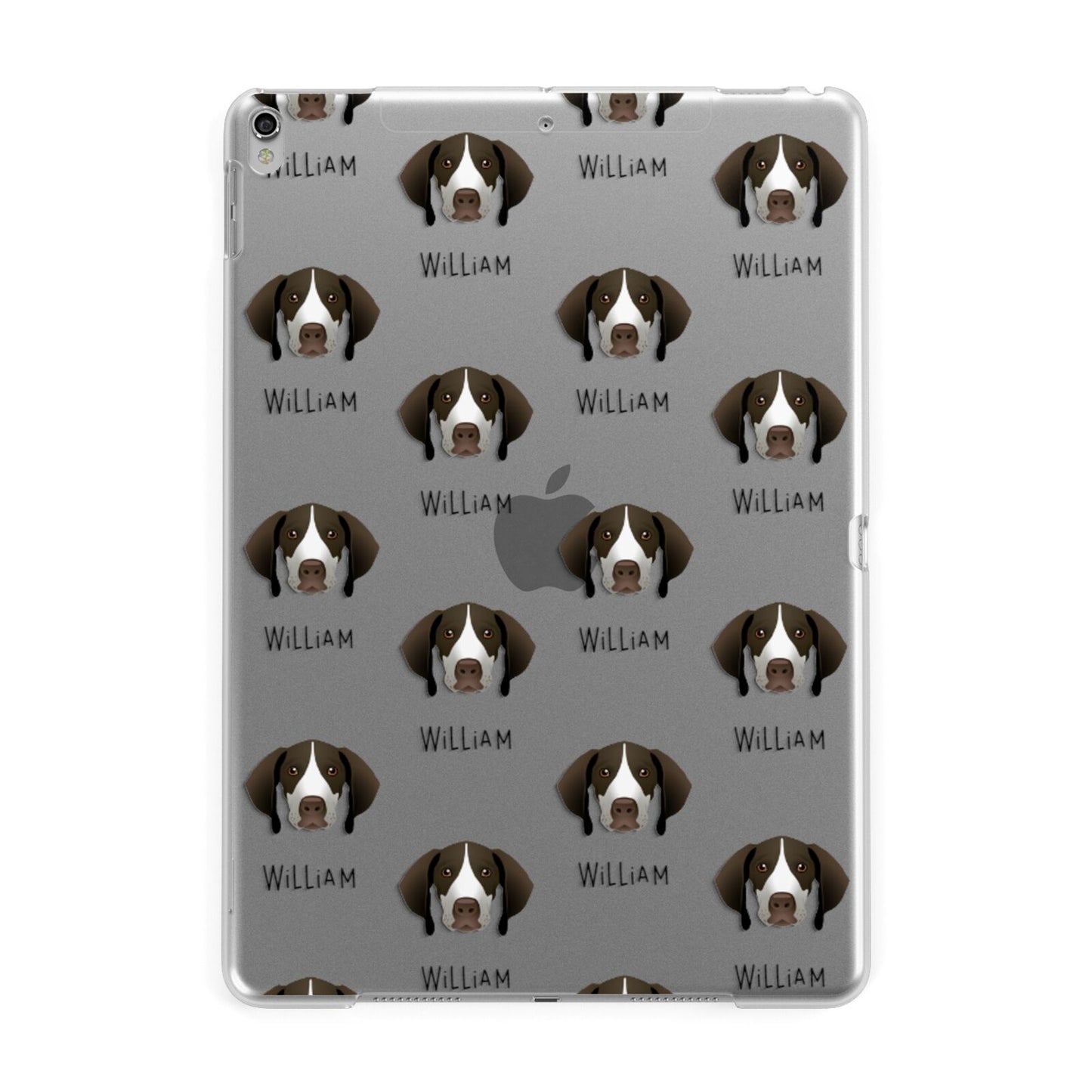 Pointer Icon with Name Apple iPad Silver Case