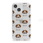 Pointer Icon with Name iPhone 13 Mini Clear Bumper Case