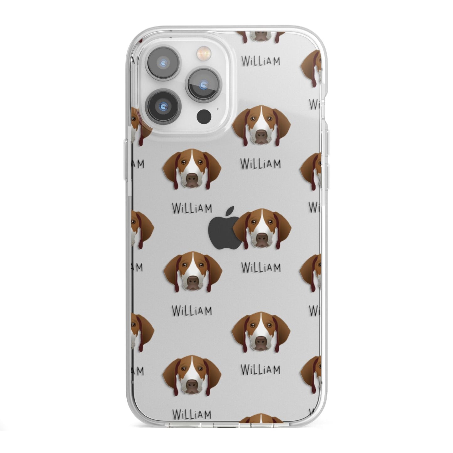 Pointer Icon with Name iPhone 13 Pro Max TPU Impact Case with White Edges