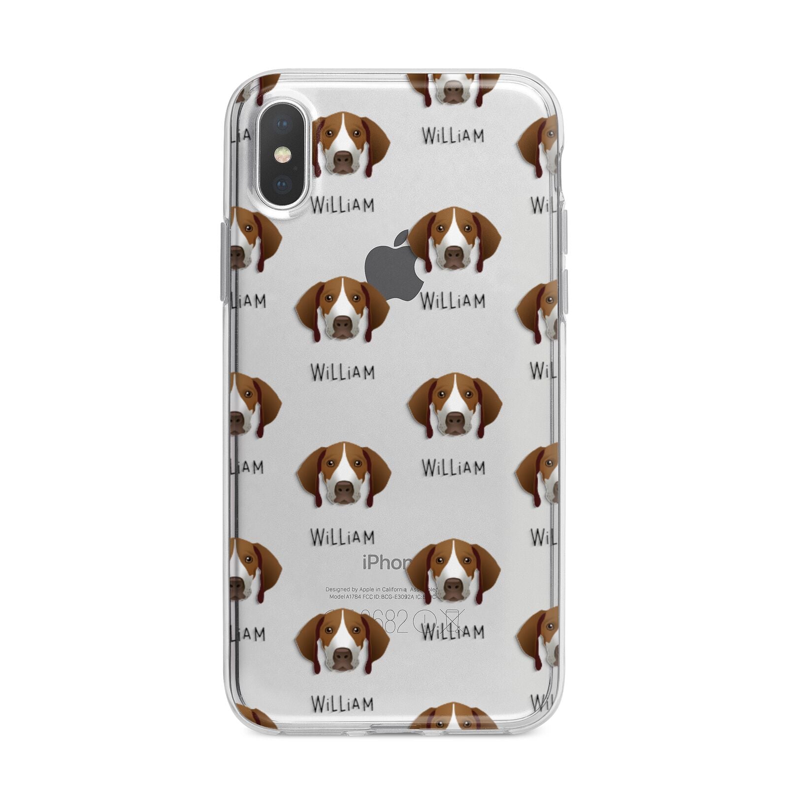 Pointer Icon with Name iPhone X Bumper Case on Silver iPhone Alternative Image 1