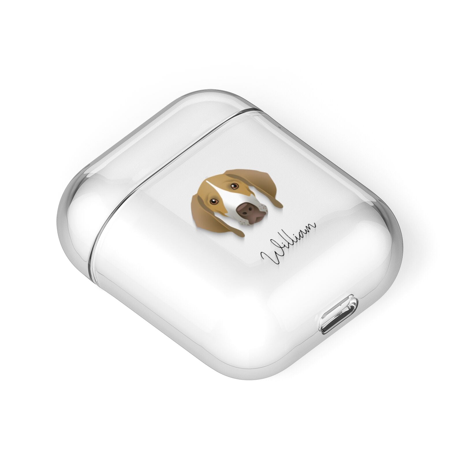 Pointer Personalised AirPods Case Laid Flat