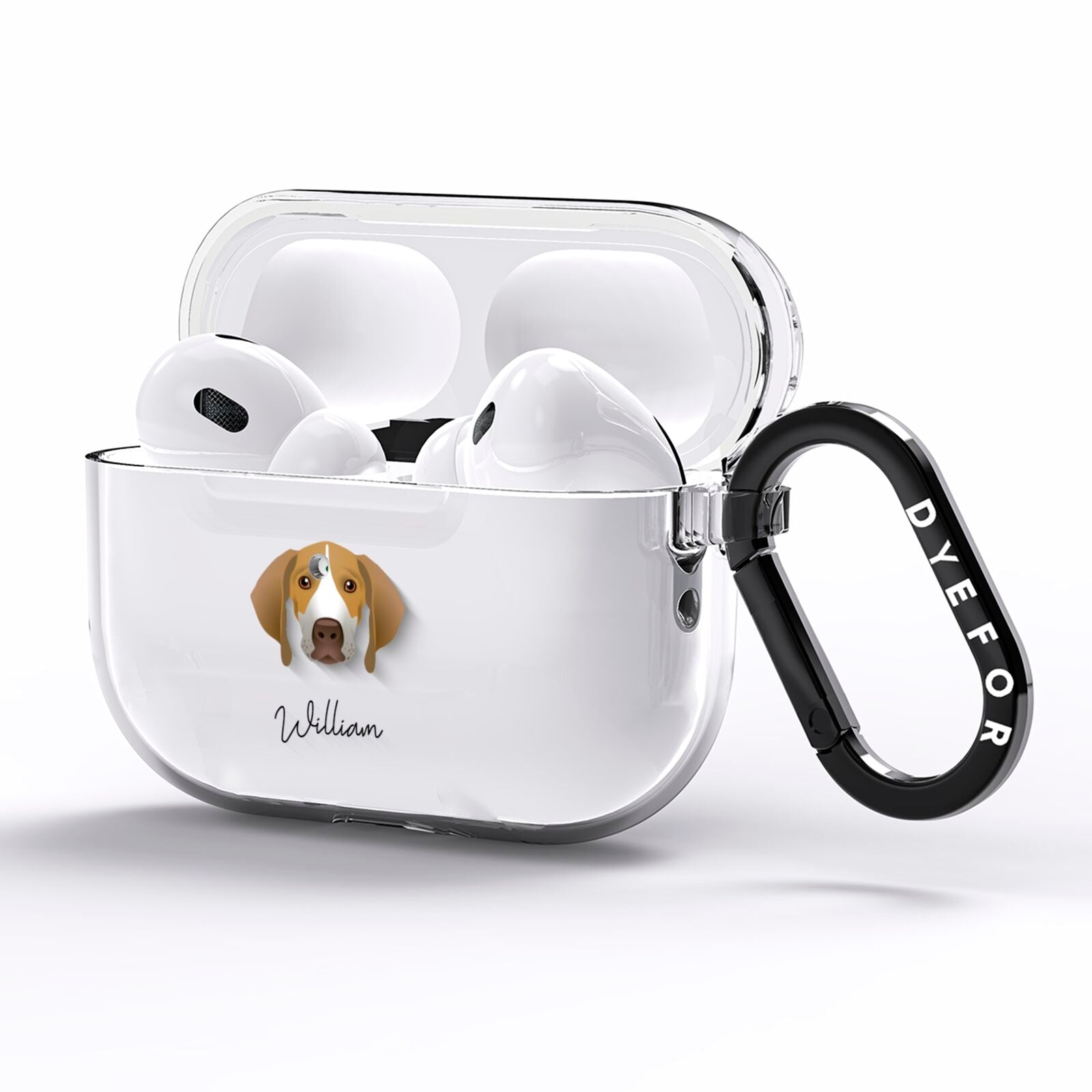 Pointer Personalised AirPods Pro Clear Case Side Image