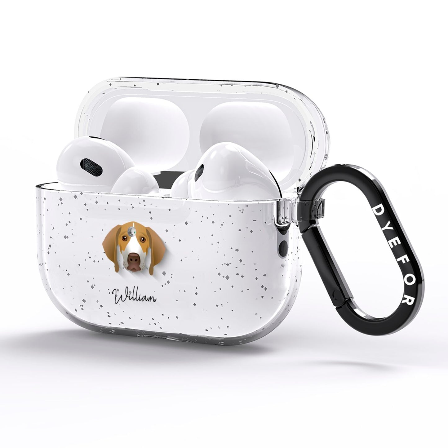 Pointer Personalised AirPods Pro Glitter Case Side Image