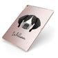 Pointer Personalised Apple iPad Case on Rose Gold iPad Side View