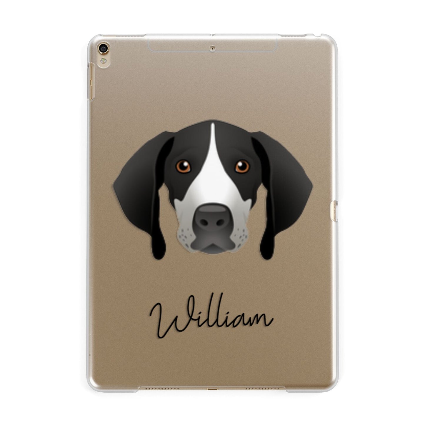 Pointer Personalised Apple iPad Gold Case